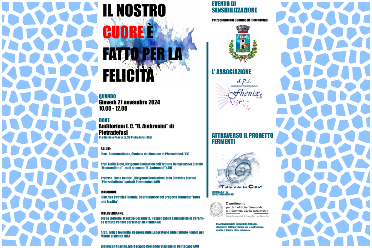 IL NOSTRO CUORE E’ FATTO PER LA FELICITA’